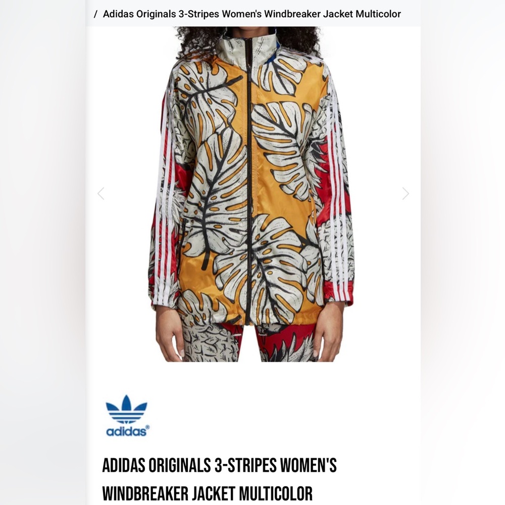 adidas Originals X The FARM full Zip Jacket, Women’s Medium Brazil - Picture 11 of 13